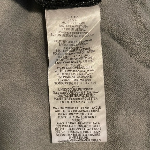 NWT | BCBGenaration|  Midi Metalic Black Dress | Small - Picture 10 of 14